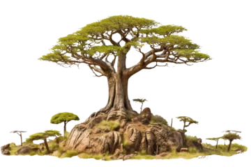 Foto op Aluminium Madagascar's Signature The Baobab Tree © DADA