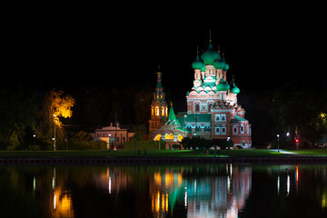 the Church of the Life-Giving Trinity in Ostankino. Moscow. Russia.