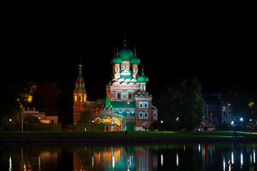 Obraz premium the Church of the Life-Giving Trinity in Ostankino. Moscow. Russia.