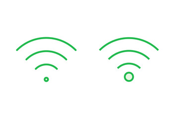 Wifi icon set. signal vector icon. Wireless  icon vector