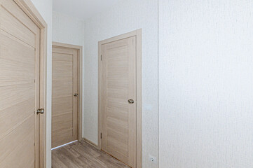 interior apartment room doors, renovation corridor lobby entrance hall
