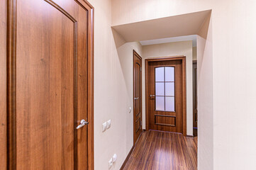 interior apartment room doors, renovation corridor lobby entrance hall