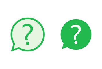 Question icon set. question mark icon vector.