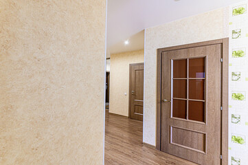 interior apartment room doors, renovation corridor lobby entrance hall