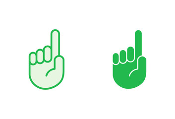 Hand icon set. hand vector icon, palm,click