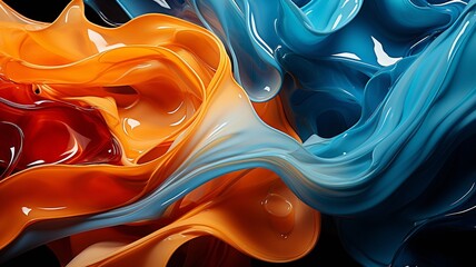 Abstract Colorful Liquid Background. .