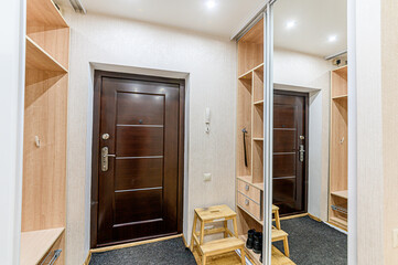 interior apartment room doors, renovation corridor lobby entrance hall