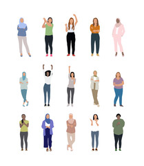 variety of different women set