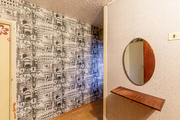 interior apartment room doors, renovation corridor lobby entrance hall