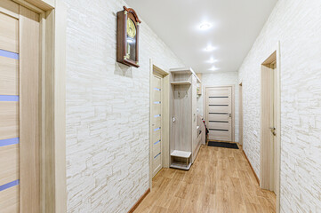 interior apartment room doors, renovation corridor lobby entrance hall