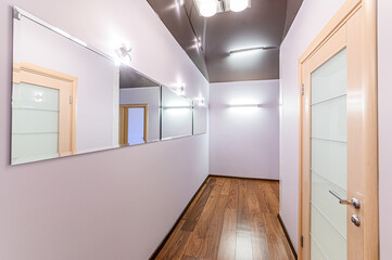 interior apartment room doors, renovation corridor lobby entrance hall