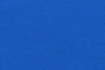 Behangcirkel Dark blue cotton fabric cloth texture for background, natural textile pattern. © Tumm8899