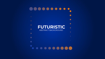 Futuristic abstract background. Glowing Blue design.Spiral Dot Geometric Background.Future technology concept. Suit for poster, banner, cover