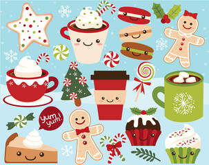 Christmas Treats, Candy, Cookies, hot chocolate, Drinks