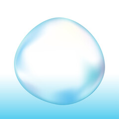 球体の水、真珠のようなグラデーションメッシュのベクターイラスト