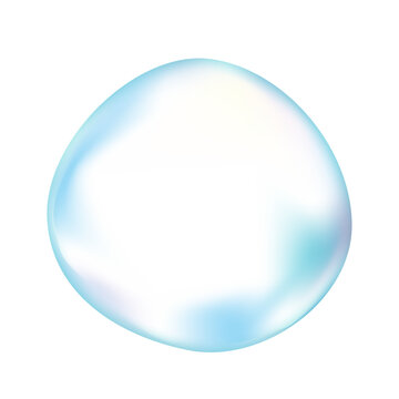 球体の水、真珠のようなグラデーションメッシュのベクターイラスト