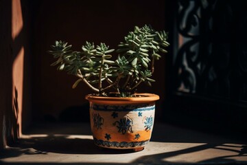 potted plant. Generative AI
