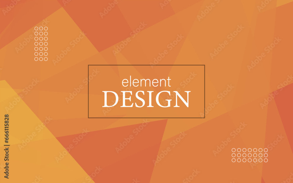 Poster abstract bright background of random triangles of different sizes and transparency. conceptual techn