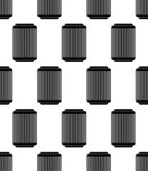 Air Filter Icon Seamless Pattern, Air Purifier Cleaner