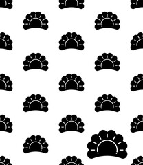 Dumpling Icon Seamless Pattern, Bread, Flour, Potatoes Based Dough Baked, Boiled, Fried, Simmered, Steamed