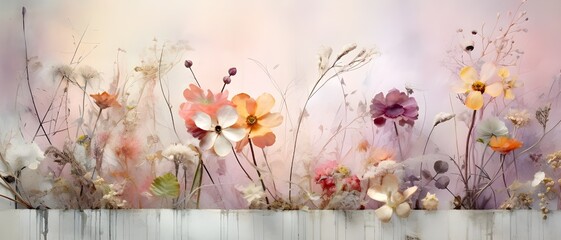 Obraz na płótnie Canvas Background with flowers
