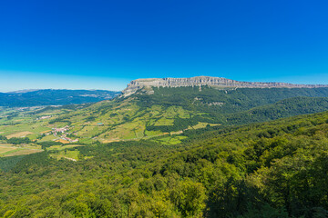 Scenic view of the Sierra de Andía in Navarra Region, Spain.