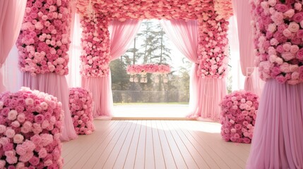 Enchanted Pink Garden Wedding