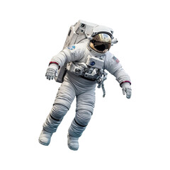 Single Astronaut on the helmet isolated on transparent background Generative AI