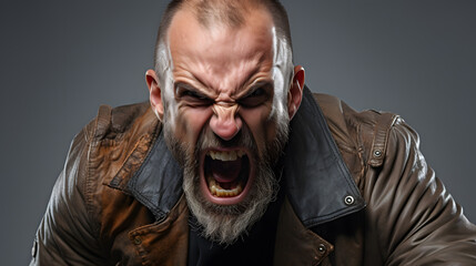 Obraz premium very furious angry man