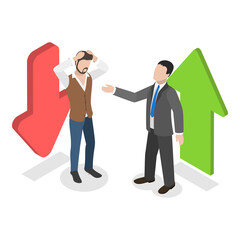 3D Isometric Flat  Illustration of Company Culture. Item 4