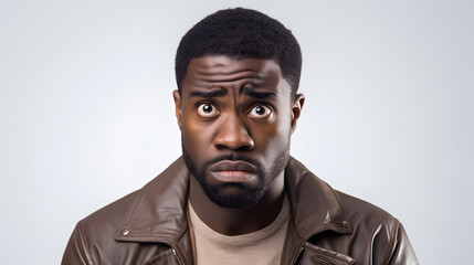 sad black man - guilty emotional expression