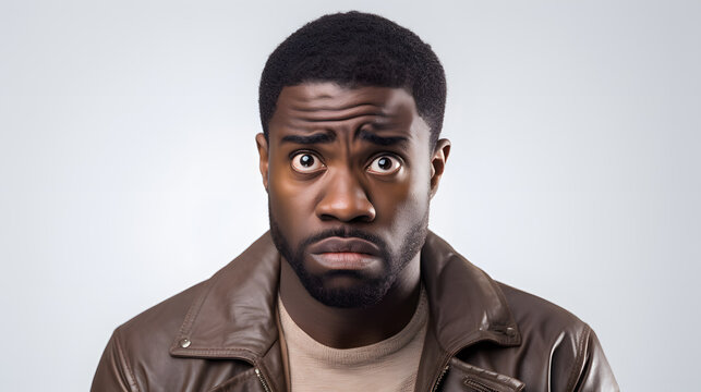 sad black man - guilty emotional expression