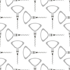 Vector Opener for Bottle Icon Isolated on White Background. Modern Corkscrew Icon.