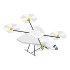 3D Isometric Flat  Set of Military Drones. Item 1