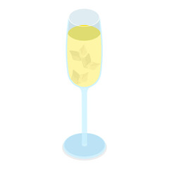 3D Isometric Flat  Set of Cocktails. Item 5