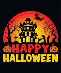 Happy Halloween t-shirt design