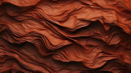 texture tissu brun froissé, généré par IA
