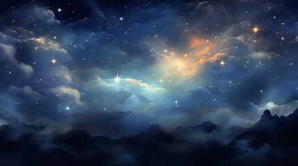 Fototapeta premium background with stars | generative AI