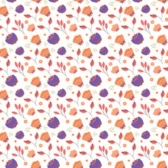 Abstract flower pattern background. Vector illustration.