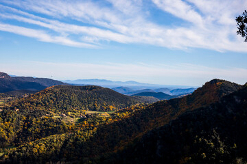 Autumn in La Fageda D En Jorda Forest, La Garrotxa, Spain