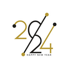 Happy new year 2024 illustration of an background