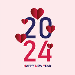 Happy new year greetings card