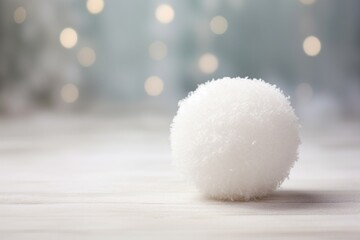 Whimsical Empty snowball decoration. Glass light. Generate Ai