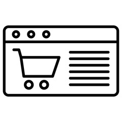 EComerce Webpage Icon