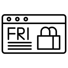 Friday Sale Icon