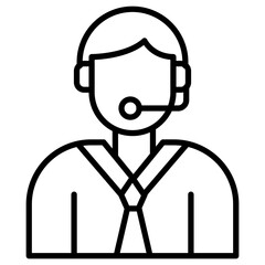 Customer Service Agent Icon