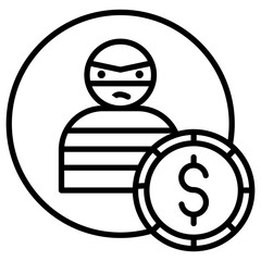 Bank Robbery Icon