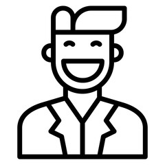 Smiling Man Icon