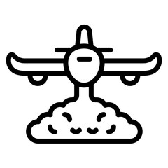 Firefighter Plane Icon
