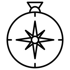 Compass Icon - obrazy, fototapety, plakaty